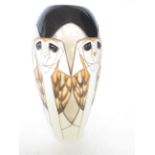 Moorcroft tengu owl vase Height 19 cm