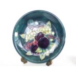 Moorcroft finches bird plate