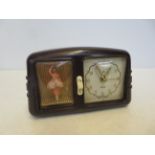 Bakelite clock with ballerina made in Germany