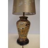 Ceramic oriental style lamp