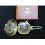Cased Stanley London boxed compass