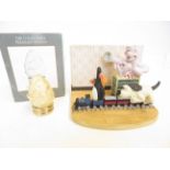 Wallace & gromit book end together with a Franklin