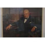 Print of Winston Churchill with inspiration quote,
