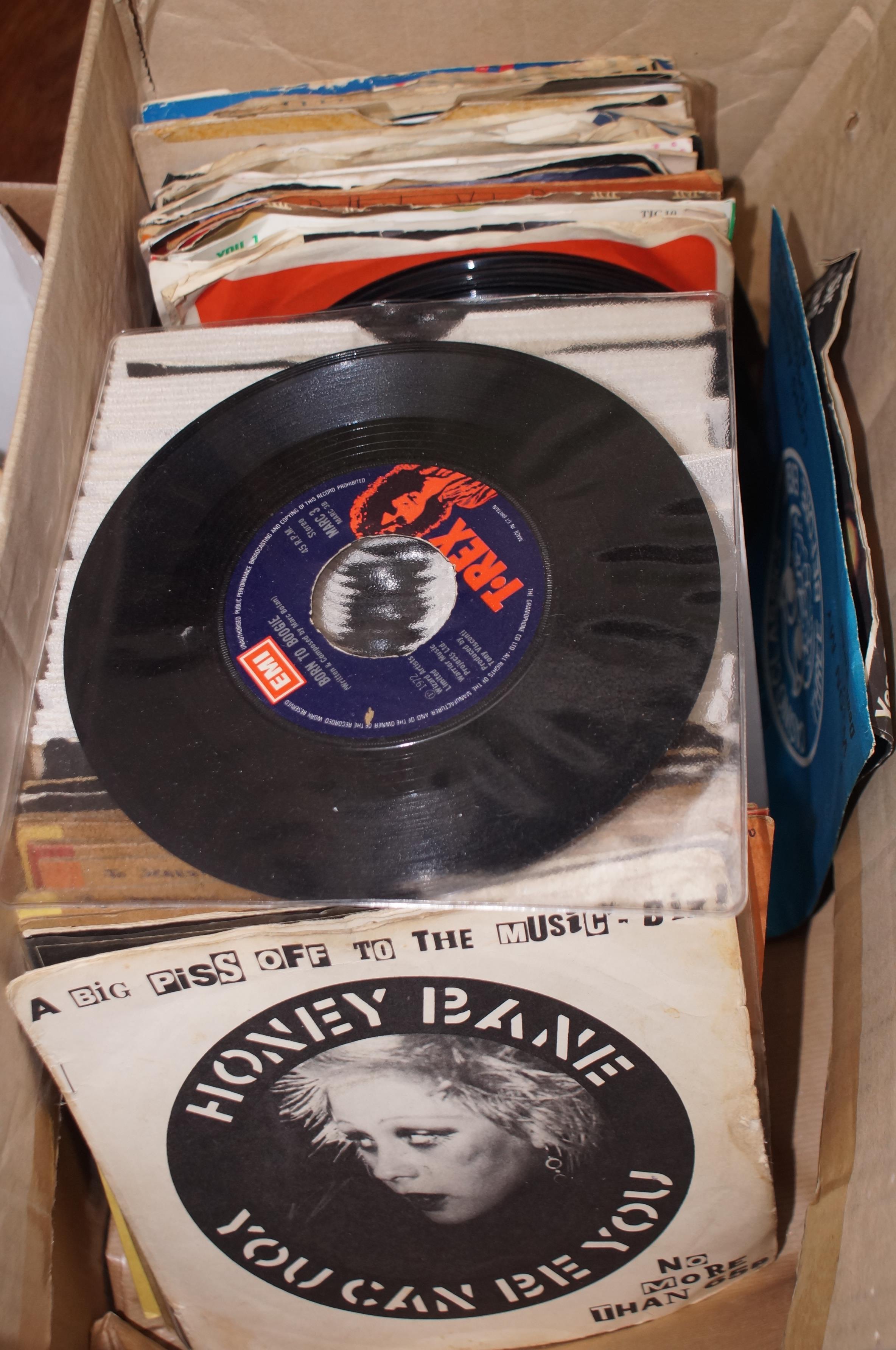 Box of single records