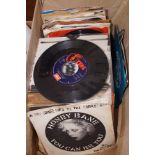 Box of single records