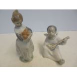 2x Lladro figurines Tallest 17 cm