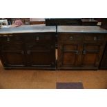 2x Two draw cupboards