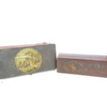 Oriental vintage box together with vintage wooden