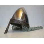 Reproduction Roman Helmet with chain mail