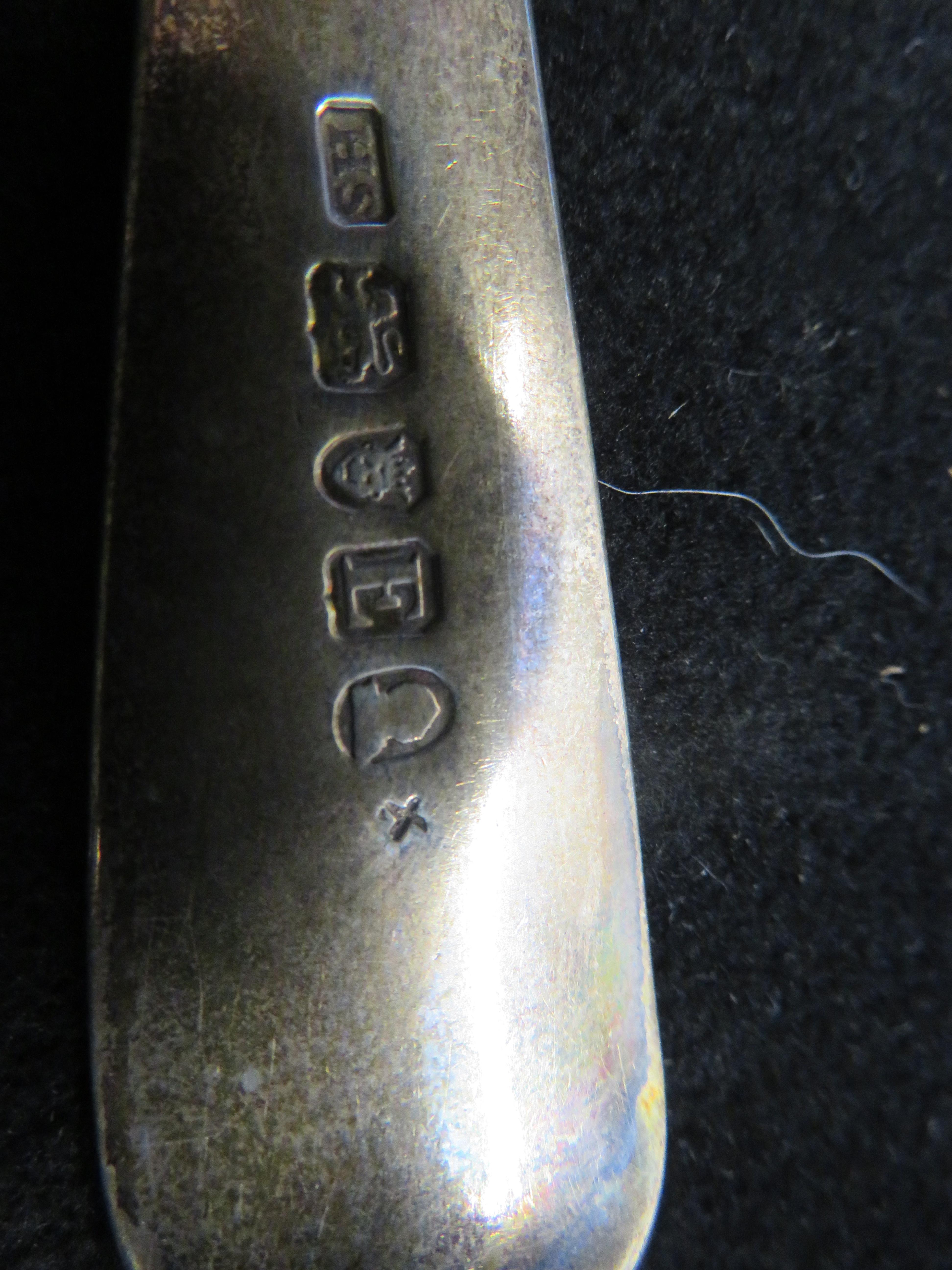 George III silver spoon circa 1800 maker Solomon H - Image 2 of 2