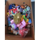 Large box of McDonald's toys