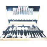 Oak cased canteen of cutlery