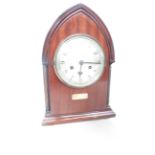 Mahogany domed mantle clock 'Preston's of Bolton'