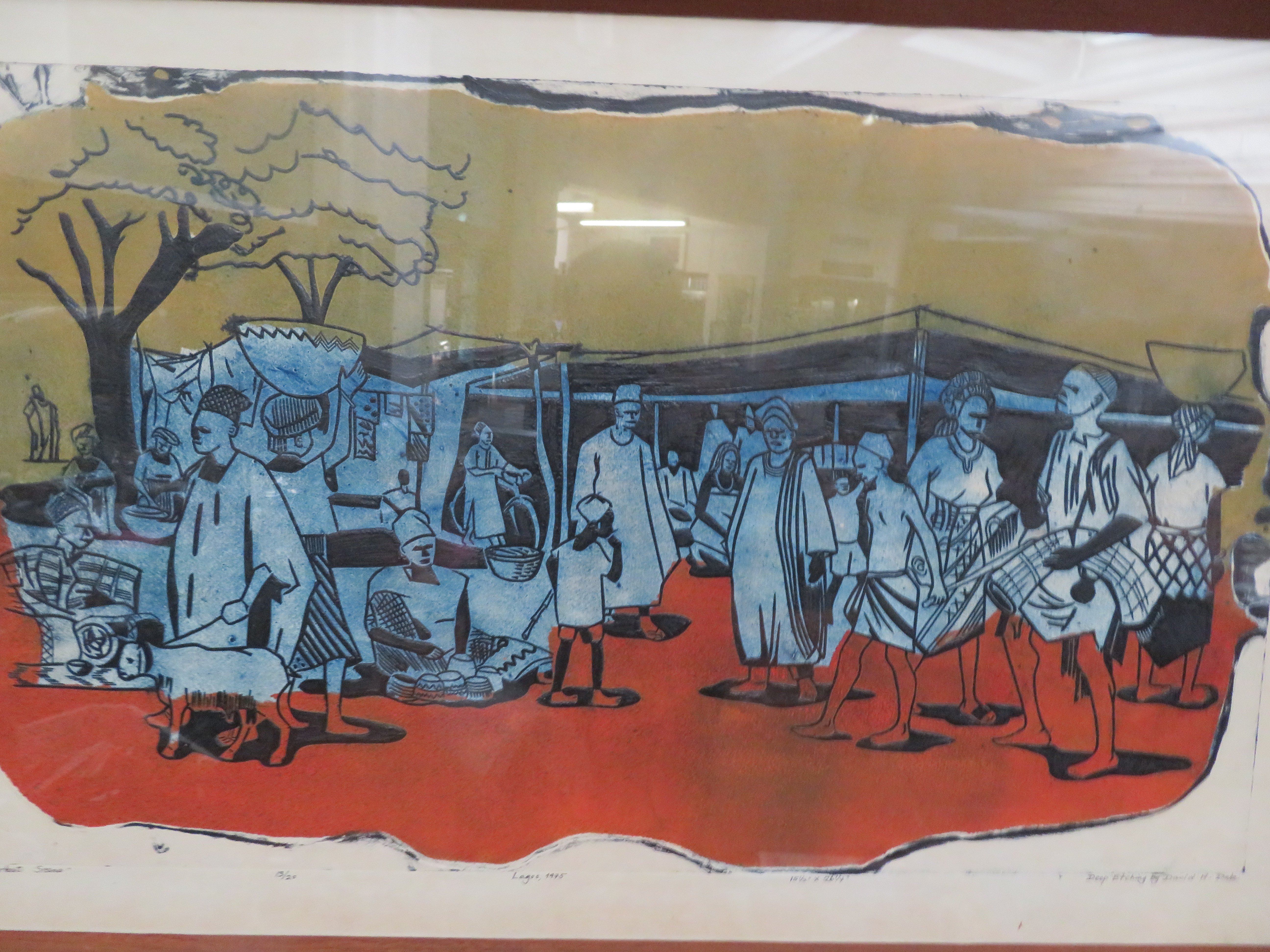 Limited edition African print lagos 1975 by David