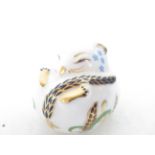 Royal crown derby mouse with gold stopper