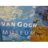 Van Gogh museum poster, framed & mounted