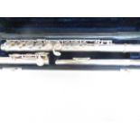 Cased flute A Trevor J. James flute