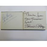 Small autograph book containing signatures from- D