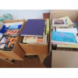 3x Boxes of musical books, mainly jazz