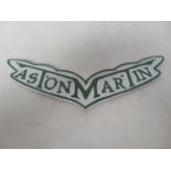 Cast iron Aston Martin sign