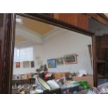 Large wooden framed mirror