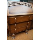 3 drawer writing bureau