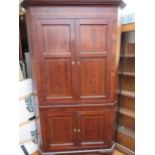 Victorian lnlaid corner unit approx 7ft Tall