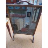 Needle point fire screen