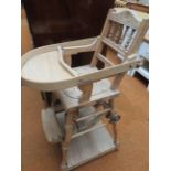 Metamorphic child's high chair