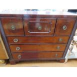 Edwardian 3 over 3 drawer chest
