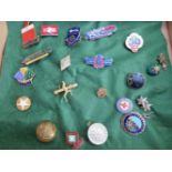 Group of vintage badges