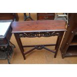 Fretted hall table