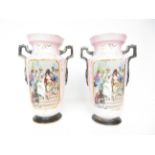 Pair of early 20th century vases Height 34 cm