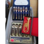 Mappin & Webb flatware set & others