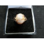 9ct Rose gold cameo ring Size P