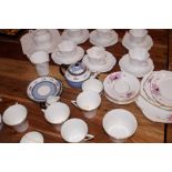 Shelley dainty white tea service & others