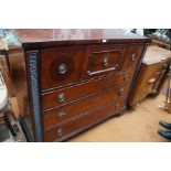 Edwardian 3 over 3 drawer chest