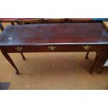 Mahogany hall table