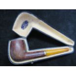 Vintage pipe, finest real briar quality with 9ct g