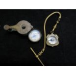 2x Early 20th century pocket compasses