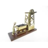 Brass coal mining model