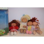 4x Cabbage patch kids, 1 with box