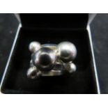 Silver hallmarked designer ring Size Q