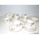 Palissy 21 piece deco tea set