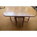 Early 20th century barley twist gate leg table