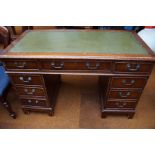 Twin pedestal desk