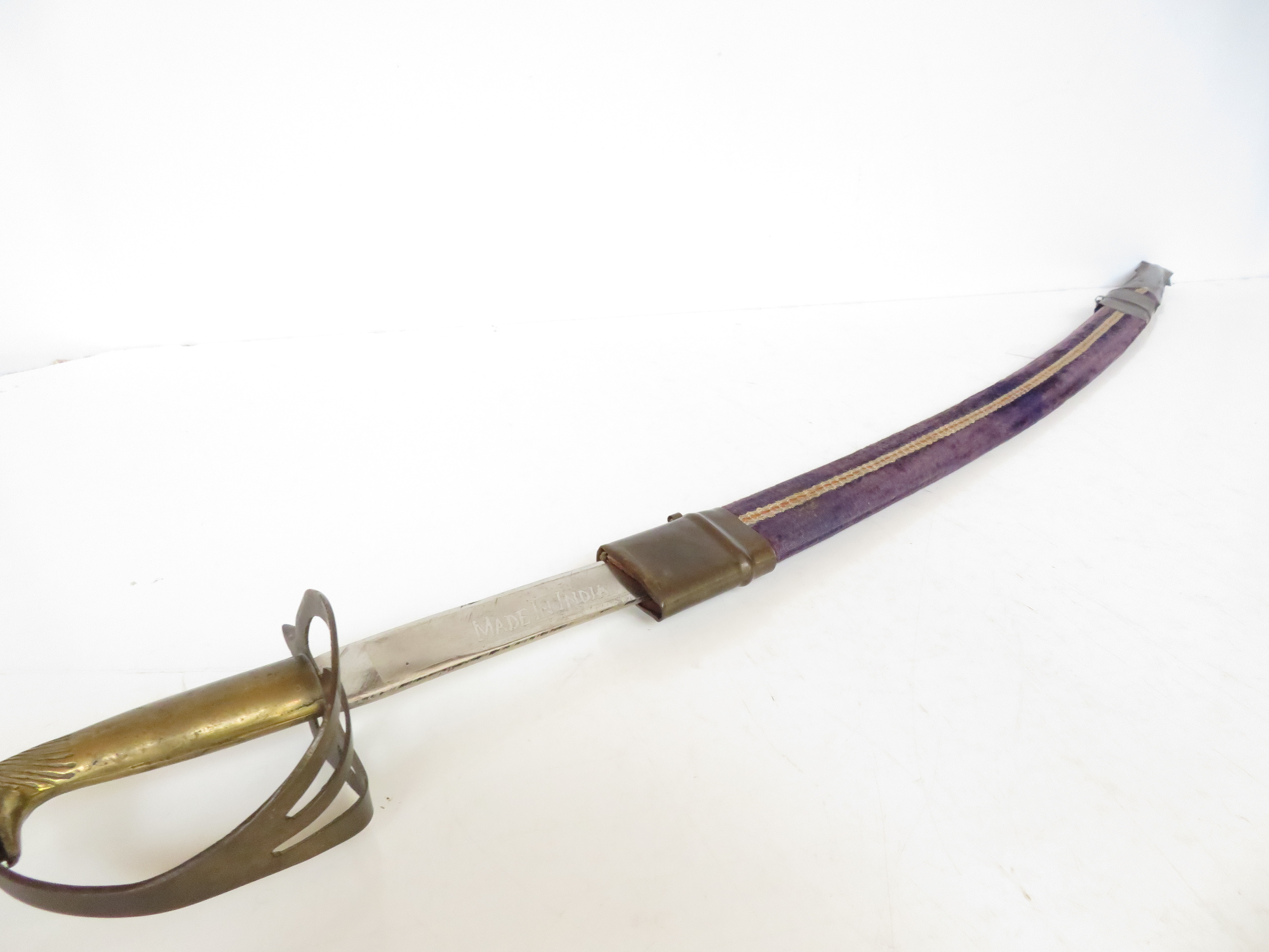 Indian display sword & scabbard