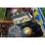 Box of small collectables to include a anniversary