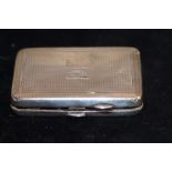 Silver hallmarked cigarette case (Bruised)