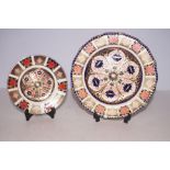 2x Royal crown derby plates Largest diameter 22 cm